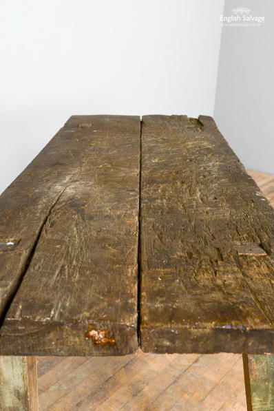 Reclaimed rustic oak table