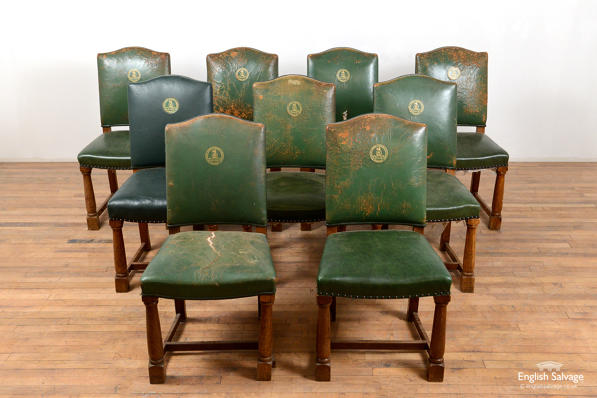 Reclaimed set of commerce chamber chairs 