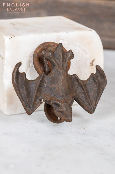 Reclaimed small bat door knocker