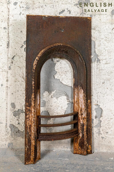 Reclaimed small cast iron fire front