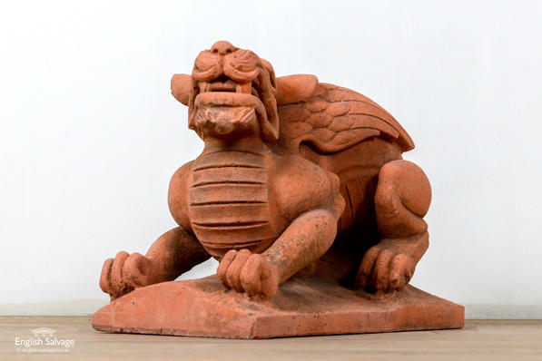 Reclaimed terracotta dragon