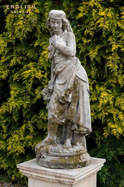 Reclaimed weathered statue