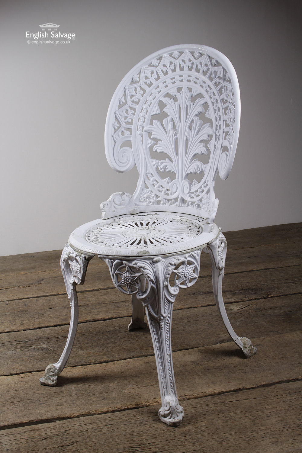 Reclaimed White Garden Table and Chair Set