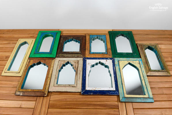 Reclaimed wood mirror frames 