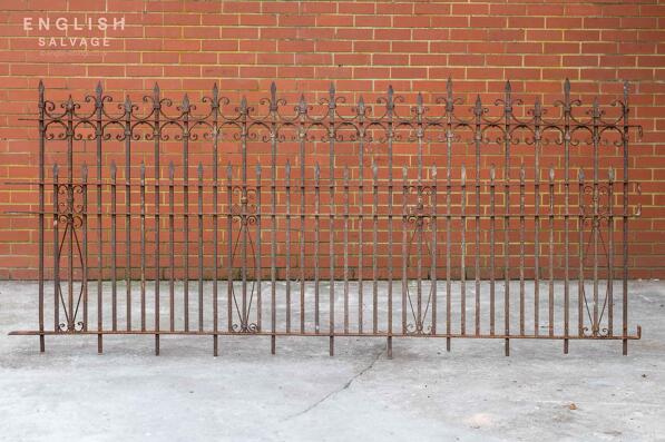 Reclaimed wrought iron railing