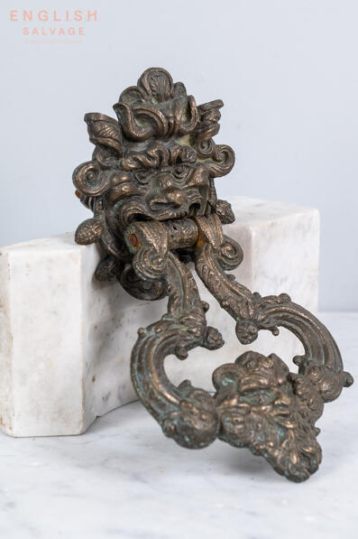 Renaissance style bronze door knocker