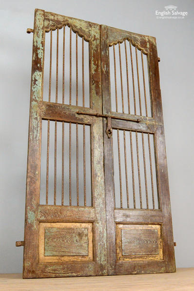 Rustic pair of Indian Jali doors