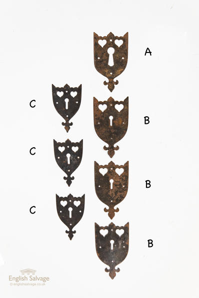 Rustic Valentines-inspired escutcheons