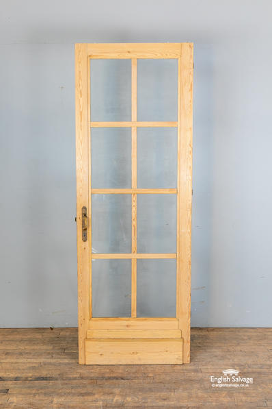 Salvaged glazed pine door