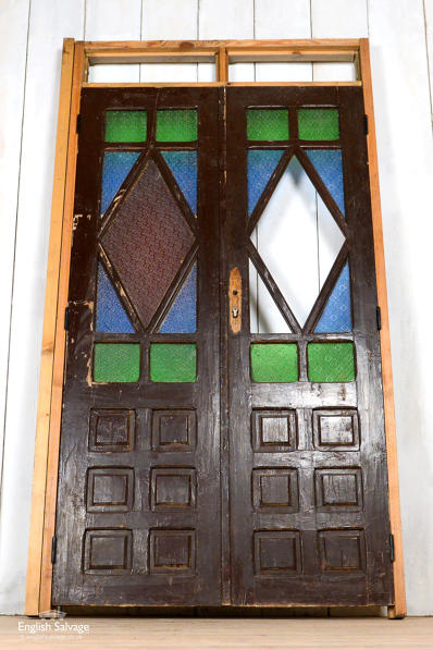 Salvaged Moroccan colour glazed doors