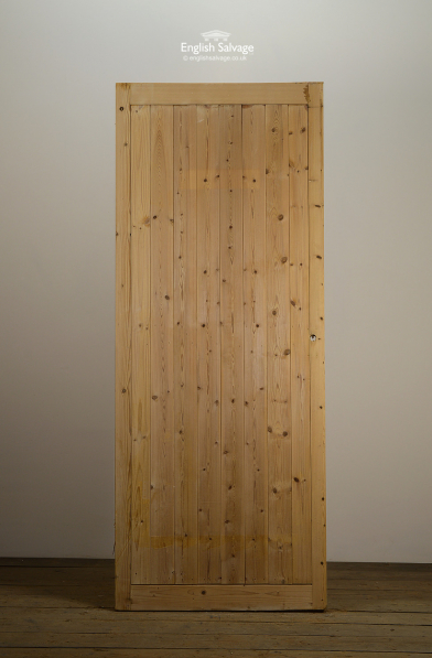 Salvaged Pine Framed Plank Door