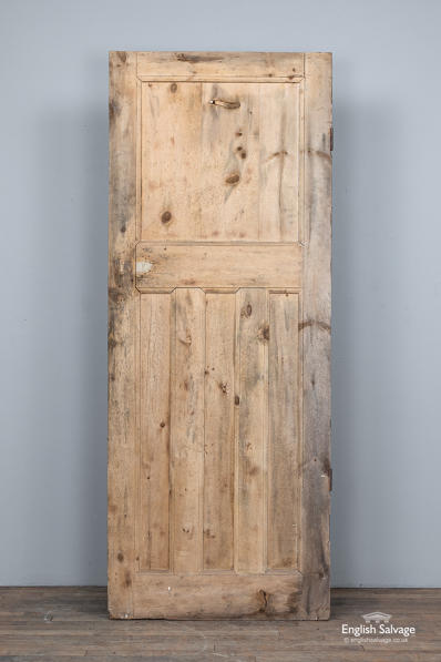 Salvaged pine one over three interior door