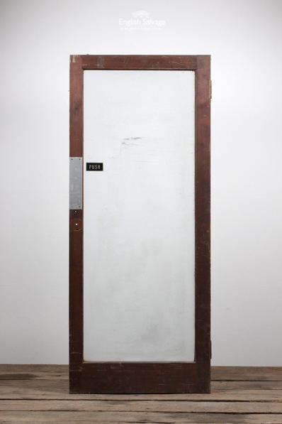 Salvaged Single Glazed Panel Door