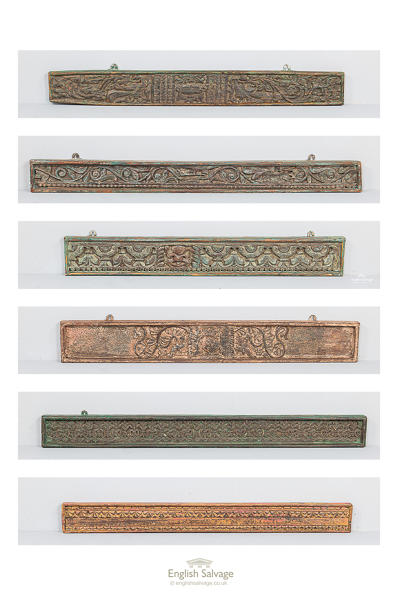 Salvaged teak decorative hanging panels