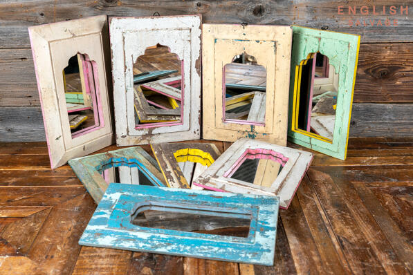 Salvaged temple mirrors from India