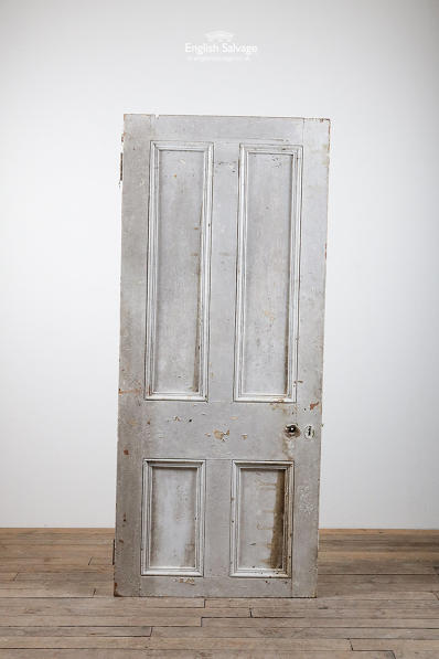 Salvaged Victorian four panel pine door