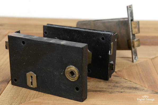 Salvaged Victorian rim / mortice locks