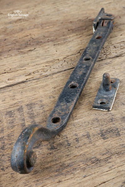 Salvaged Wrought Iron Scroll Window Stays