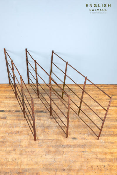 Sections of old wrought iron railing