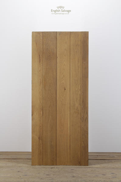 Single Beaded Oak Plank Interior Door