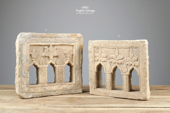 Small hand-carved stone Jaisalmer panels