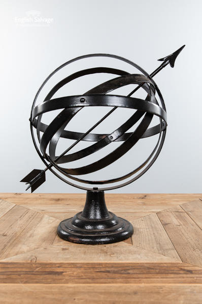 Small strapwork metal armillary