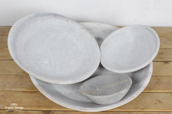 Solid natural marble platters