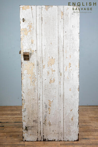 Solid reclaimed plank door with moulding