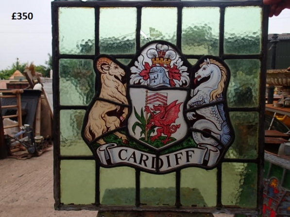 Stained Glass Panels with UK City Crests