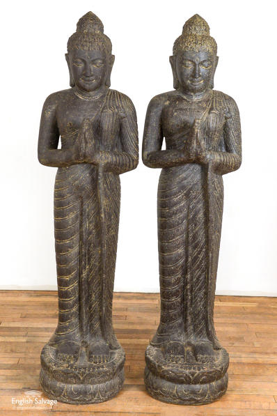 Standing  Indian Buddha cast stone statues