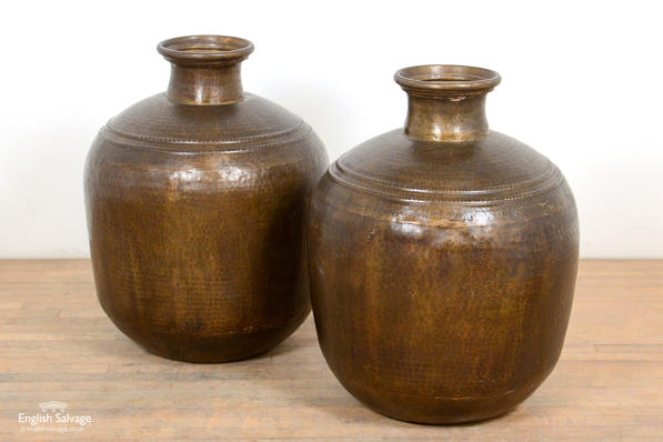 Striking copper urns / pitchers / vessels