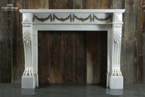 Stunning Antique French Marble Fire Surround 