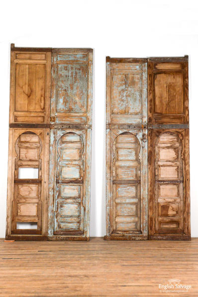 Tall Moroccan pine doors with Judas gates
