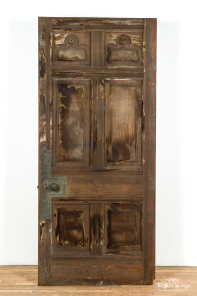Unusual reclaimed hardwood door