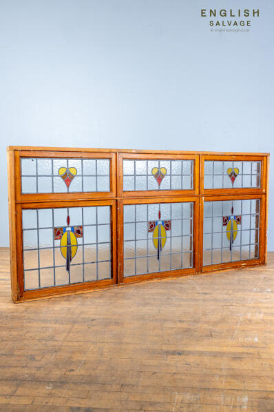 Very large leaded glass window