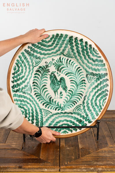 Very large Spanish lebrillo bowl