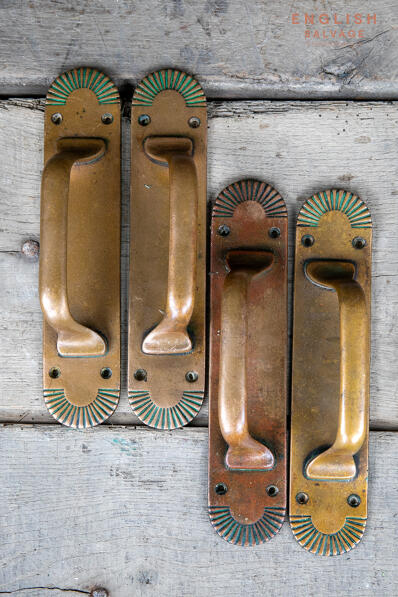 Victorian bronze door pulls