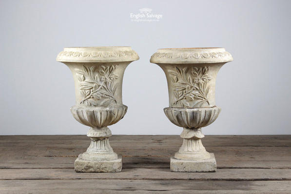 Victorian Indoor Terracotta Floral Urns