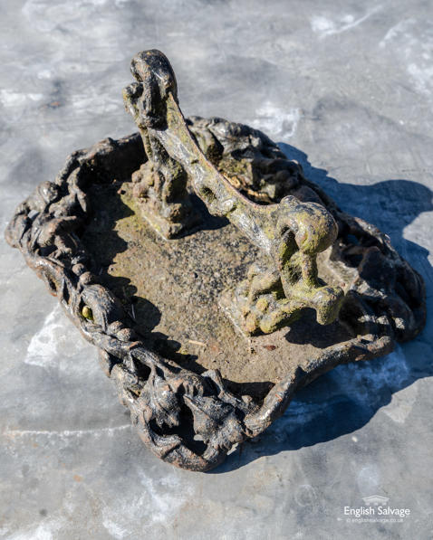 Victorian ornate foliate boot scraper