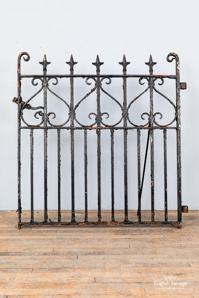 Victorian wrought iron arrow top gate