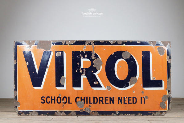 Vintage advertising sign for Virol extract
