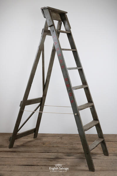 Vintage Cantor Bros Wooden Step Ladder
