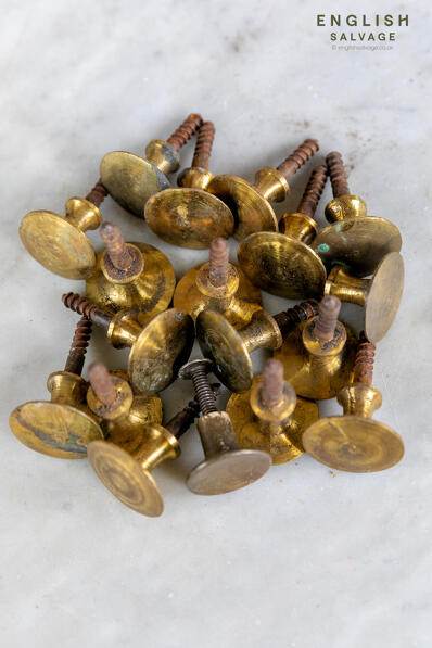 Vintage cupboard or drawer screw in knobs