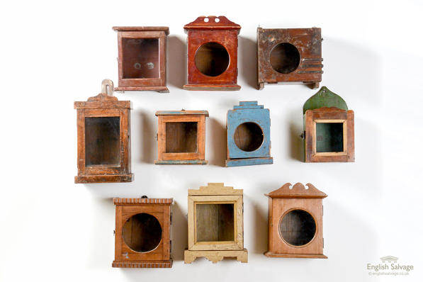 Vintage wooden clock boxes