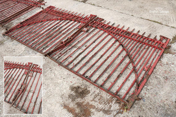 Wrought iron railings gates ex Aston Villa FC