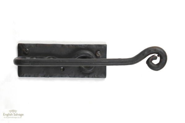 Wrought iron scroll end toilet roll holder